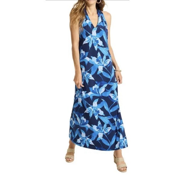 Tommy Bahama Dresses & Skirts - NWT‎ Tommy Bahama Dress Sandy Seasides Bright Floral Sleeveless Large Maxi Beach